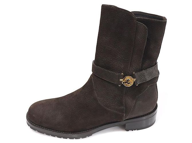 Loro Piana Botines de nubuck marrón para mujer Castaño - vista 4
