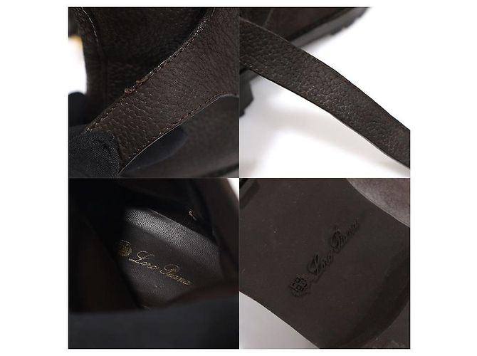 Loro Piana Botines de nubuck marrón para mujer Castaño - vista 7