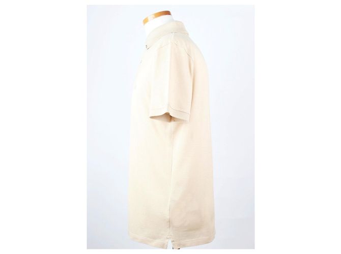 Louis Vuitton Klassisches Baumwoll-Poloshirt Beige Braun - Ansicht 3
