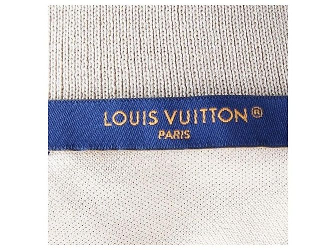 Louis Vuitton Klassisches Baumwoll-Poloshirt Beige Braun - Ansicht 7