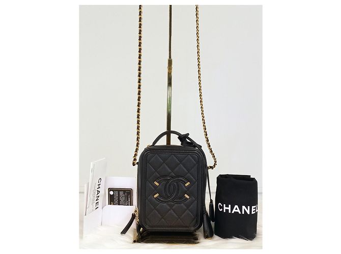 Chanel Beauty Case Vertical Series Nero - vista 2
