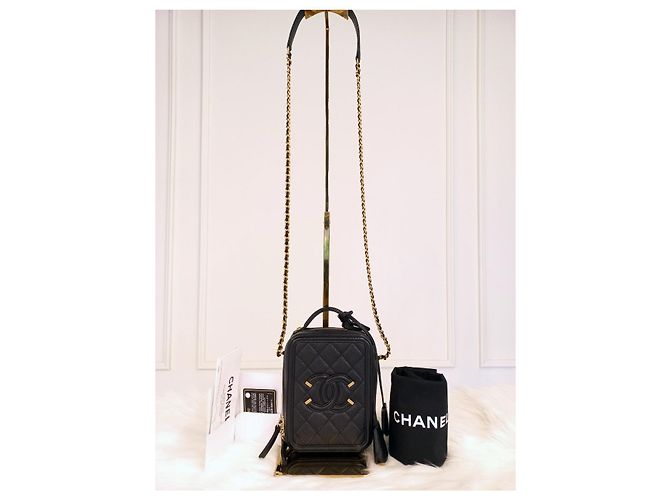 Chanel Beauty Case Vertical Series Nero - vista 4