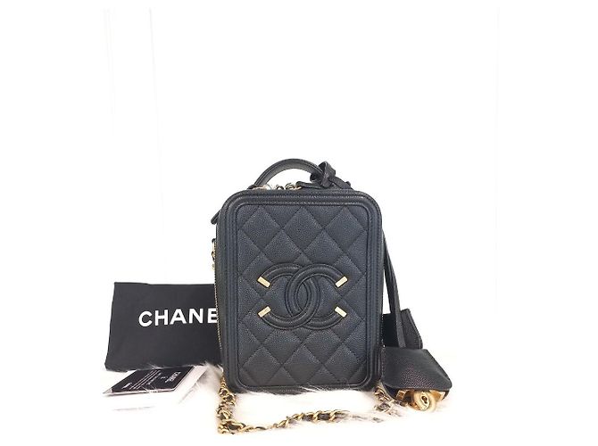 Chanel Beauty Case Vertical Series Nero - vista 5