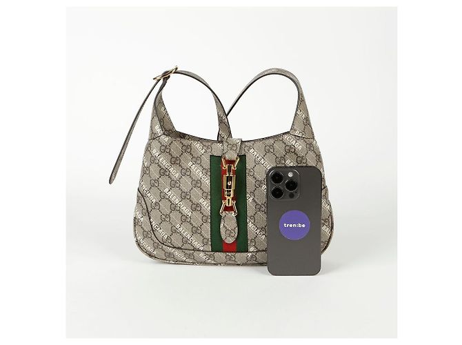 Gucci Piccola borsa hobo a tracolla Hack Project Jackie D'oro - vista 7
