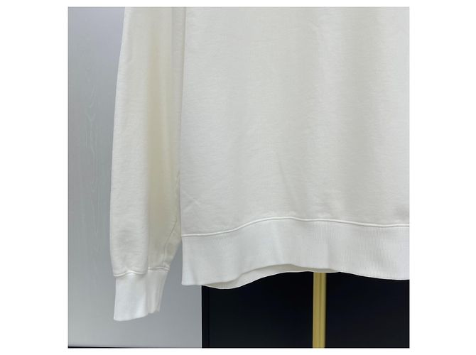 Dior Couture Sweatshirt mit besticktem Logo Weiß XL - Ansicht 4