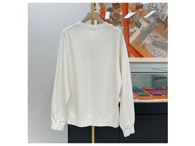 Dior Couture Sweatshirt mit besticktem Logo Weiß XL - Ansicht 7