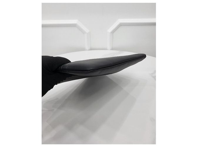 Dior Clutch in pelle nera con logo Nero - vista 3