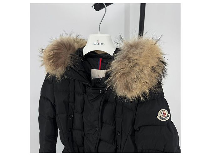 Moncler Chloe Damen Lang Daunenjacke Schwarz - Ansicht 4