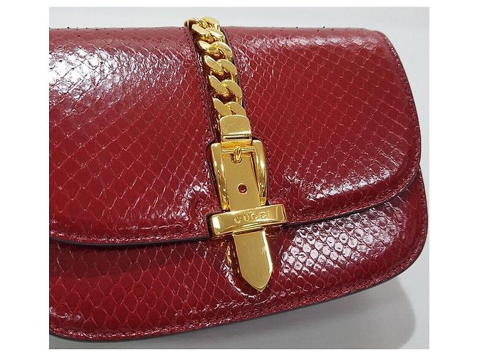 Gucci Borsa a tracolla mini Silvie in pitone - vista 3