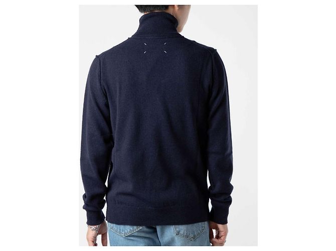 Maison Martin Margiela Maison Margiela Rollkragenpullover aus Kaschmir Schwarz - Ansicht 10