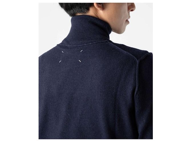 Maison Martin Margiela Maison Margiela Rollkragenpullover aus Kaschmir Schwarz - Ansicht 15