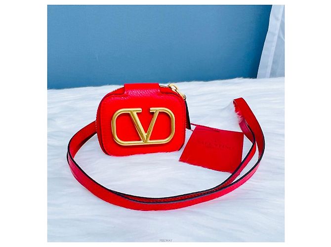 Custodia per AirPods con logo Valentino Garavani Rosso - vista 2