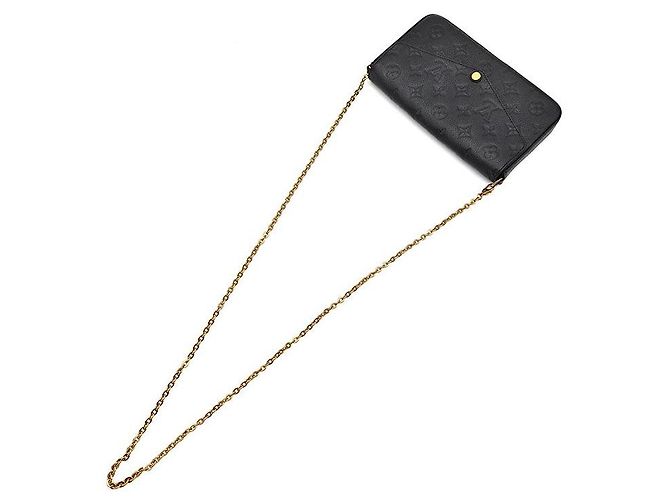 Louis Vuitton Pochette Empreinte Felicie Nero - vista 4