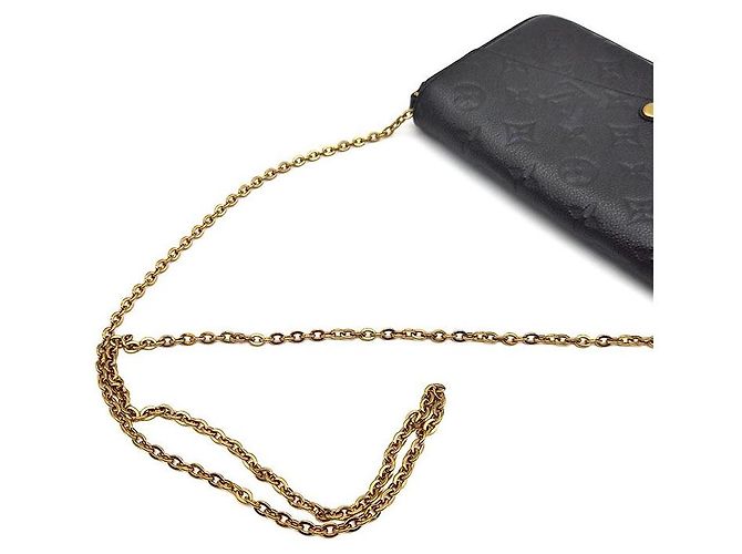 Louis Vuitton Pochette Empreinte Felicie Nero - vista 5