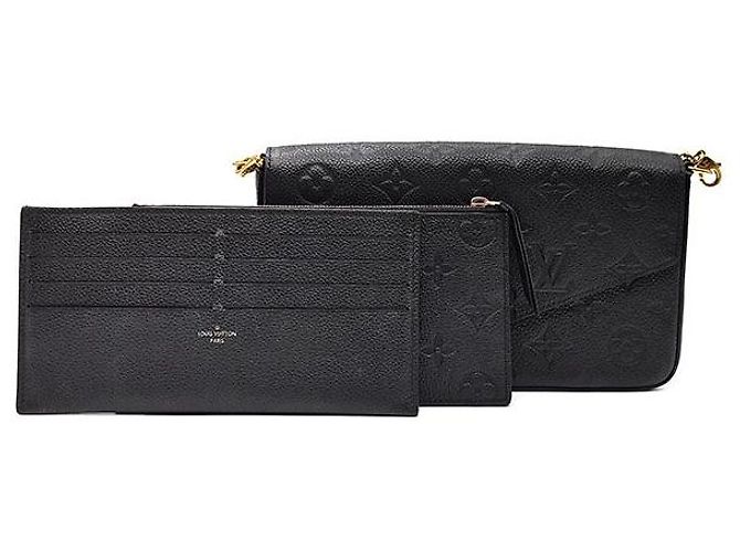 Louis Vuitton Pochette Empreinte Felicie Nero - vista 8