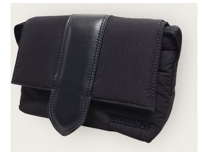 Jacquemus Borsa a tracolla Le Petit Bambino in nylon nero - vista 2