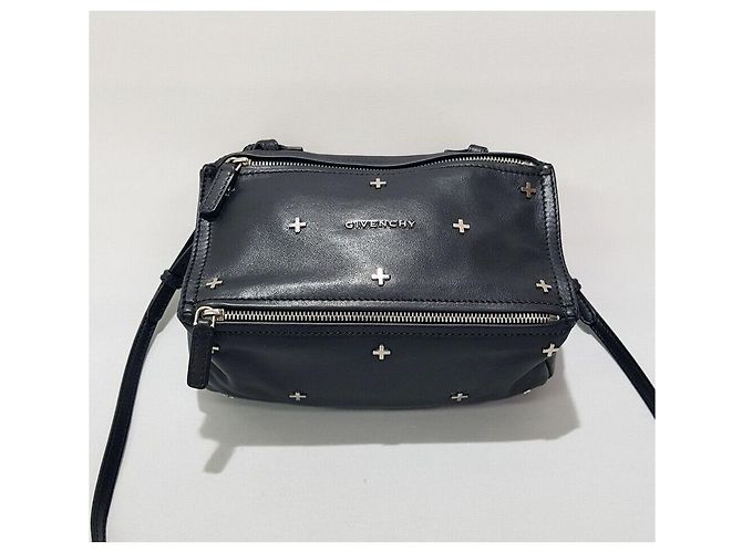 Givenchy Mini borsa a tracolla in metallo Pandora Nero - vista 2