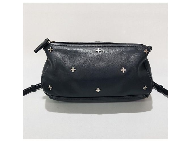 Givenchy Mini borsa a tracolla in metallo Pandora Nero - vista 3