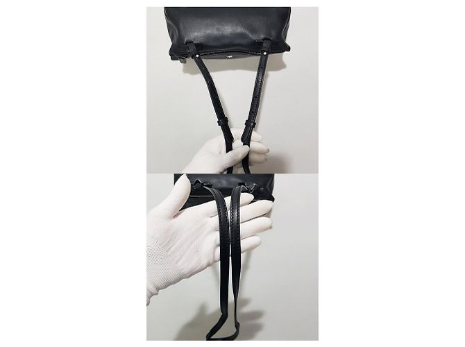 Givenchy Mini borsa a tracolla in metallo Pandora Nero - vista 6