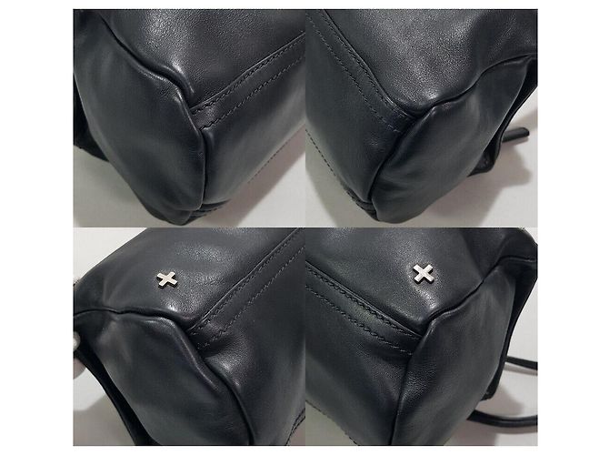 Givenchy Mini borsa a tracolla in metallo Pandora Nero - vista 8
