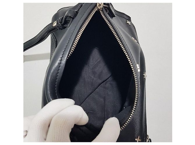 Givenchy Mini borsa a tracolla in metallo Pandora Nero - vista 9