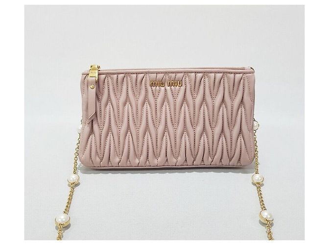 Miu Miu Mini borsa a tracolla Matelassé Pearl - vista 2