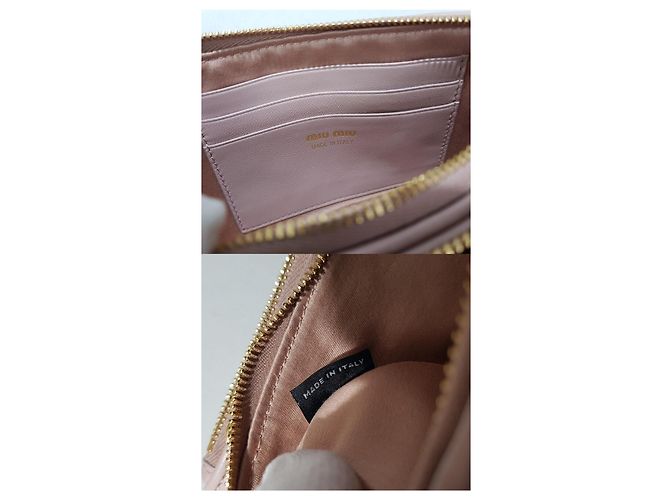 Miu Miu Mini borsa a tracolla Matelassé Pearl - vista 9