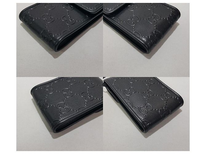 Mini borsa a tracolla Gucci GG goffrata Nero - vista 7