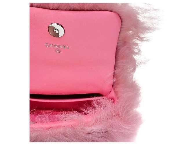 Chanel Cartera con gancho de shearling Rosa - vista 5