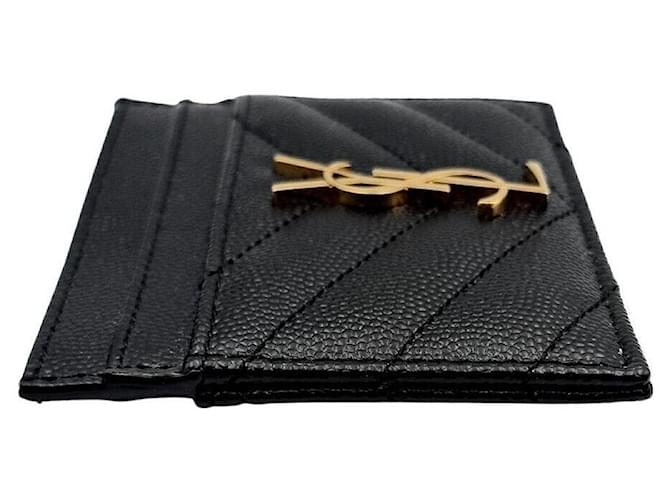 Saint Laurent Tarjetero Monogram Negro - vista 4