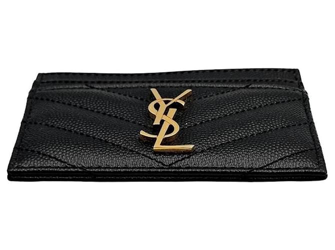 Saint Laurent Tarjetero Monogram Negro - vista 5