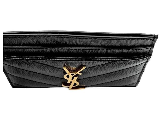 Saint Laurent Tarjetero Monogram Negro - vista 6
