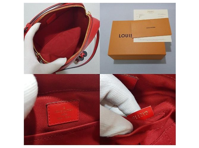 Louis Vuitton Bolsa transversal em canvas Monogram Vermelho - vista 10