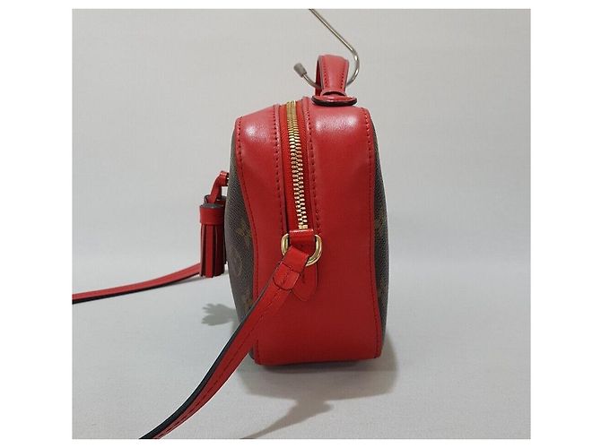 Louis Vuitton Bolsa transversal em canvas Monogram Vermelho - vista 4