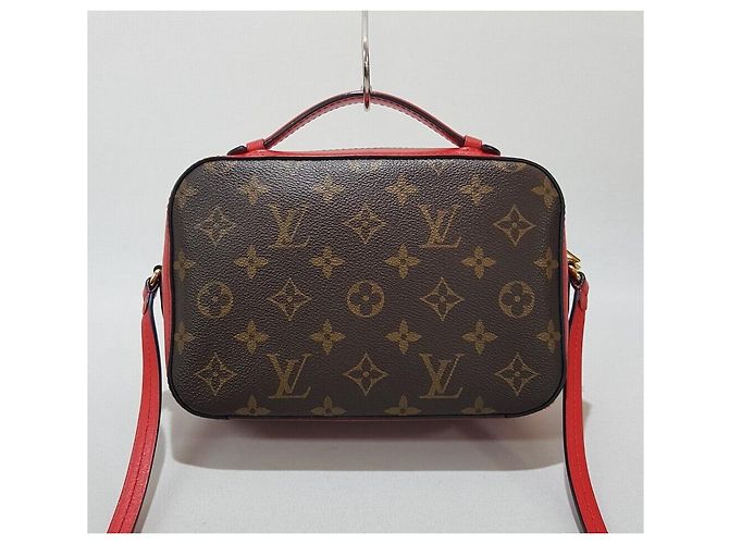 Louis Vuitton Bolsa transversal em canvas Monogram Vermelho - vista 5