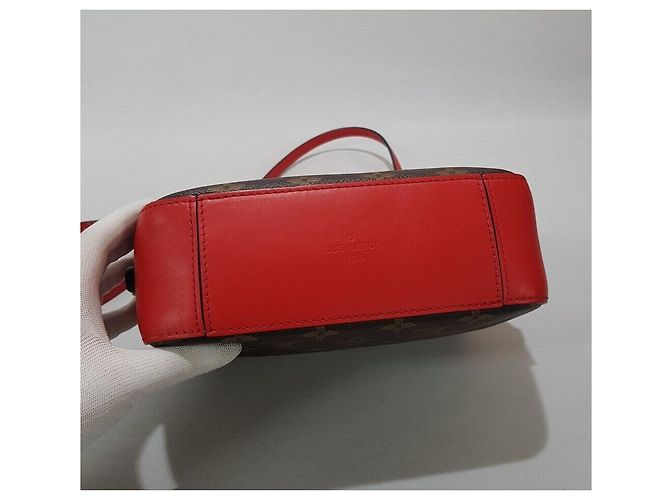 Louis Vuitton Bolsa transversal em canvas Monogram Vermelho - vista 8