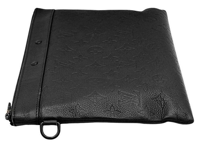 Louis Vuitton Clutch Pochette Shadow Nero - vista 3
