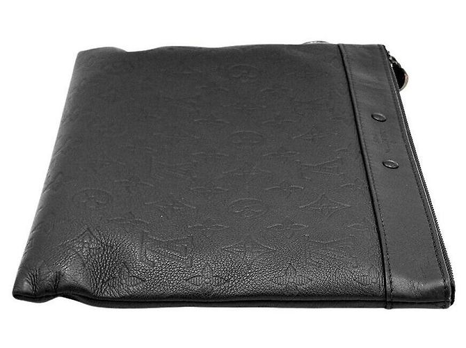 Louis Vuitton Clutch Pochette Shadow Nero - vista 4