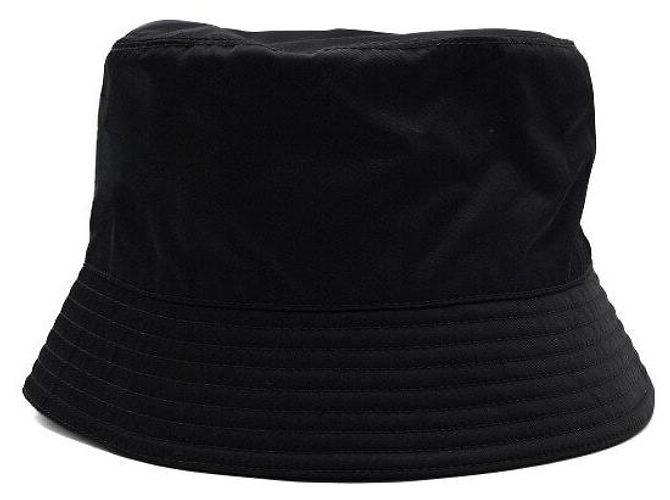 Prada Rinylon Bucket Hat with Triangle Logo Black - view 5