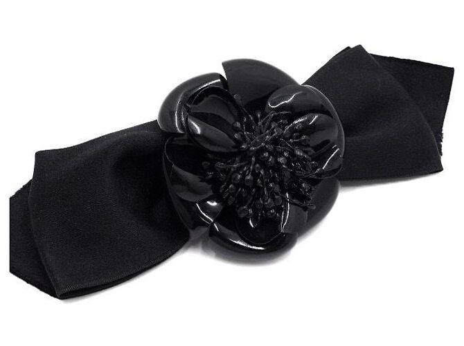 Chanel Fermaglio per Capelli Camelia Nera Nero - vista 3