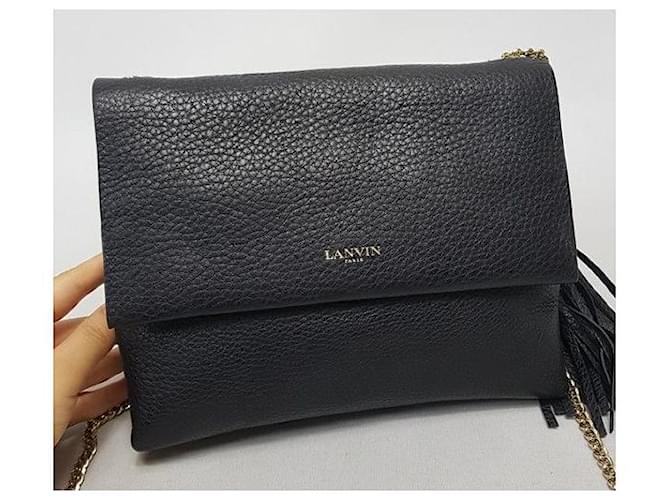 Lanvin Borsa a tracolla Sugar Chain Nero - vista 7