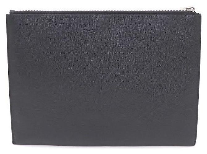 Saint Laurent Clutch e custodia per tablet con zip classica Nero - vista 3