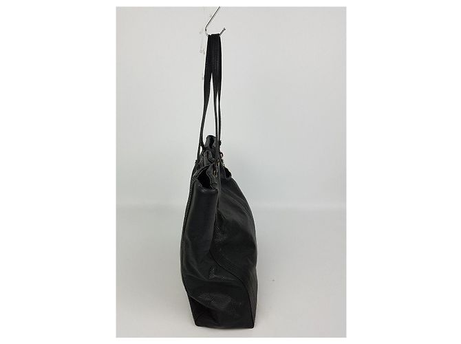 Lanvin Bolsa shopper de couro preto - vista 3