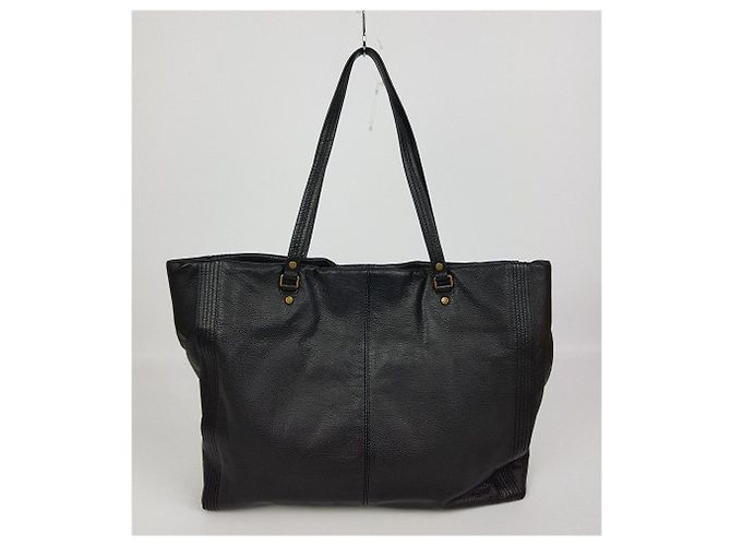 Lanvin Bolsa shopper de couro preto - vista 4