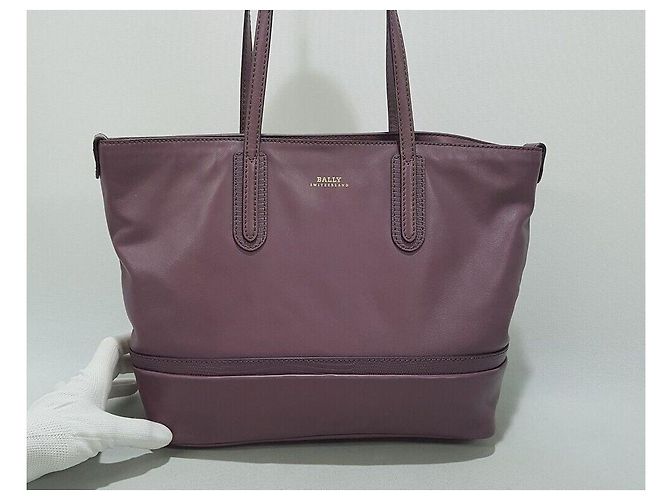 Bally Borsa a tracolla in pelle Porpora - vista 2