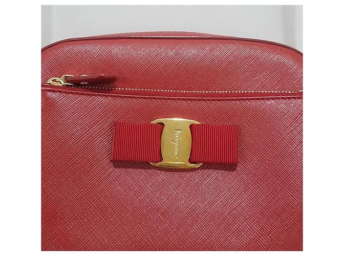 Salvatore Ferragamo Borsa a tracolla Lydia Rosso - vista 3