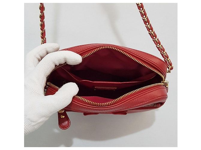 Salvatore Ferragamo Borsa a tracolla Lydia Rosso - vista 9