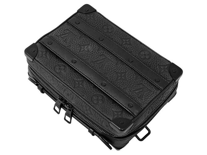 Louis Vuitton Mala Soft Trunk com alça Toulon Preto - vista 3