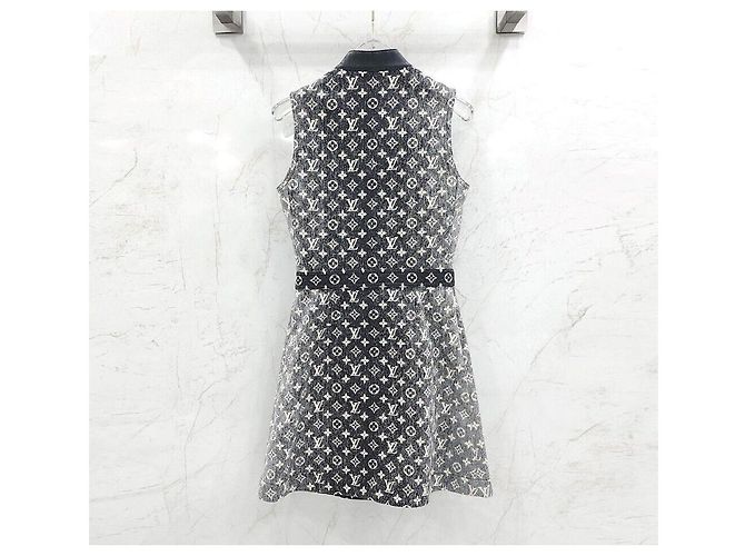 Louis Vuitton Monogramm-Denimkleid mit Knopfleiste Mehrfarben - Ansicht 2