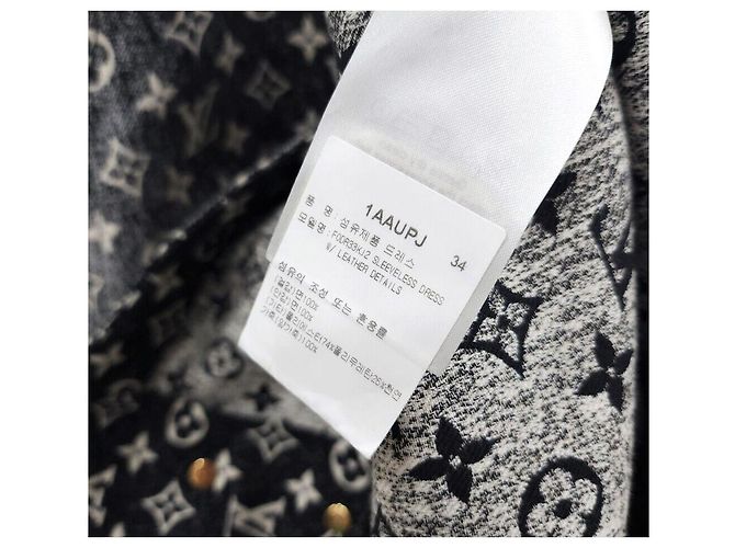 Louis Vuitton Monogramm-Denimkleid mit Knopfleiste Mehrfarben - Ansicht 6